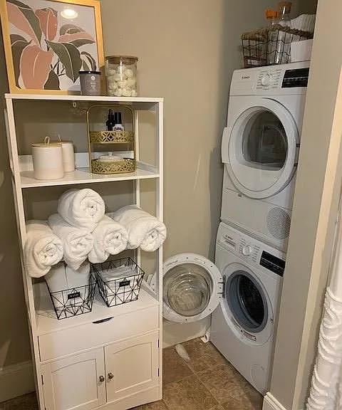 bathroom washer and dryer