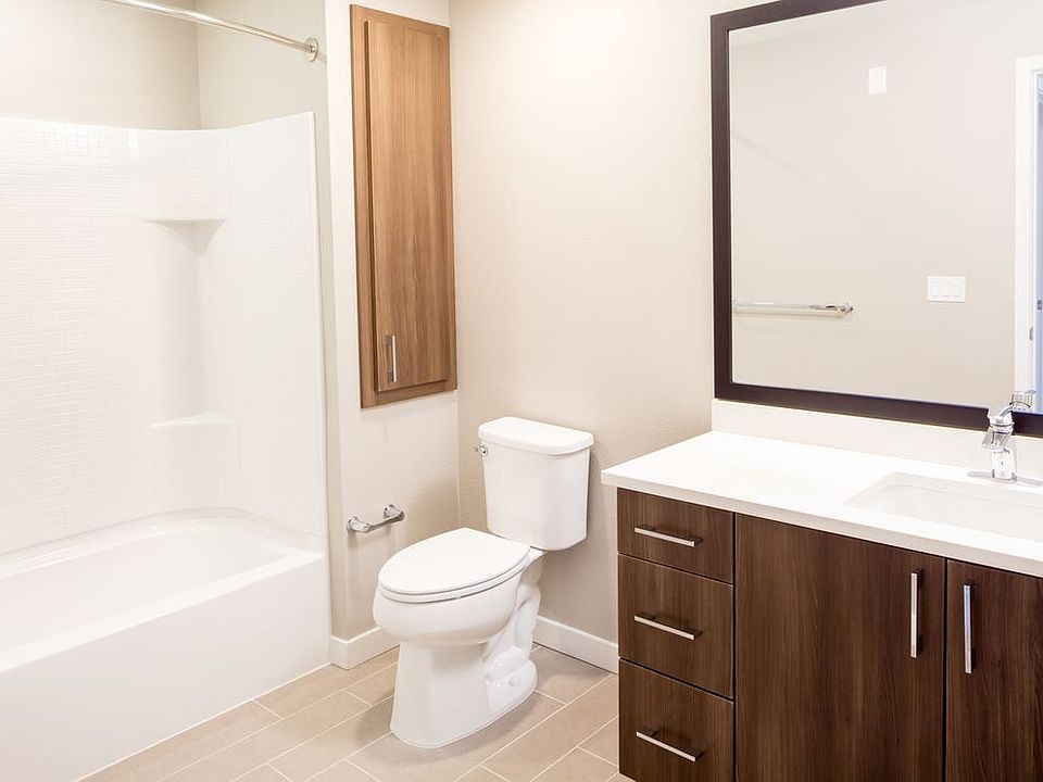 Bathroom - Signature Collection ( Walnut Fnish) Unit 571- Avalon Dublin Station III Interiors