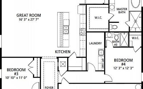 Elevation B - 1st Floor