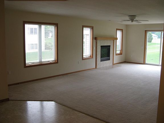 Living room with gas fireplace
