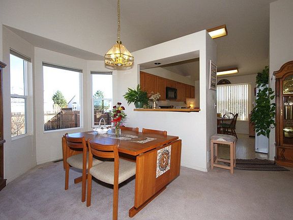 LR/DR combinations works well with this layout. Bay window, cutout to kitchen