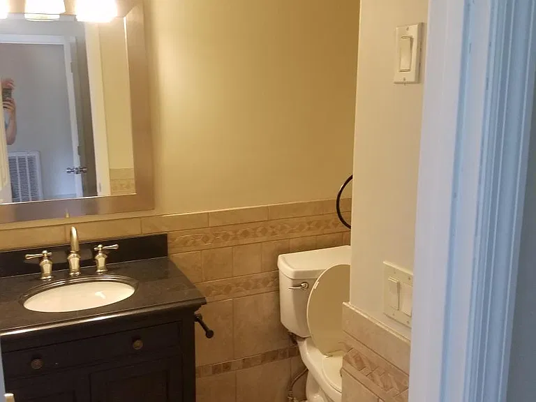 Private bathroom in the master bedroom
