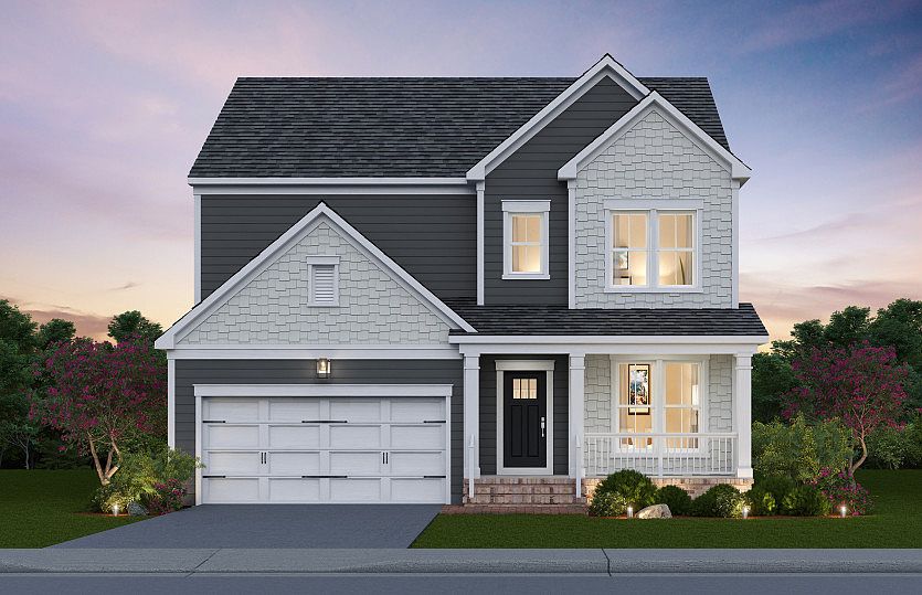 Newberry Exterior Rendering - Elevation 1 at Potomac Shores