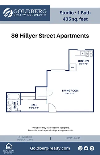 Floor plan Studio