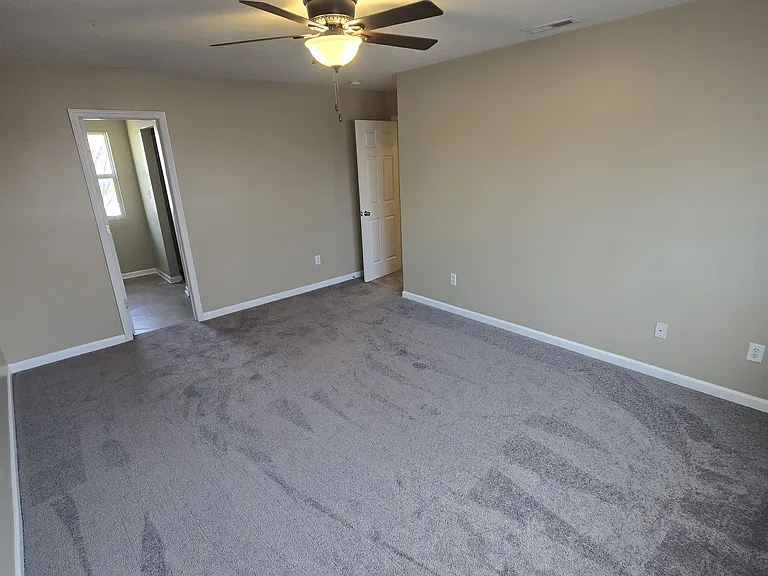 Master bedroom with private bathroom