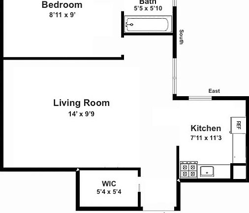 2nd image of 155 E 49th St #6GG