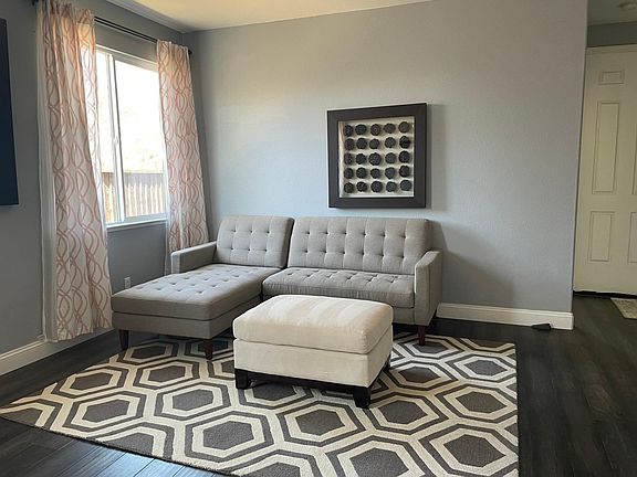 Living Room with Scandinavian Design couch