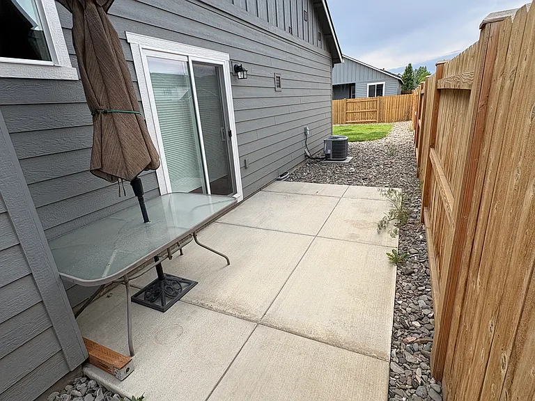 Patio from side door