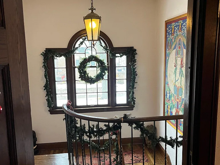 Palladian window at the holidays