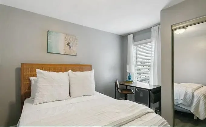 Bedroom #2 (upstairs): this is the middle room but it is relatively the same size as the master (bedroom #1)