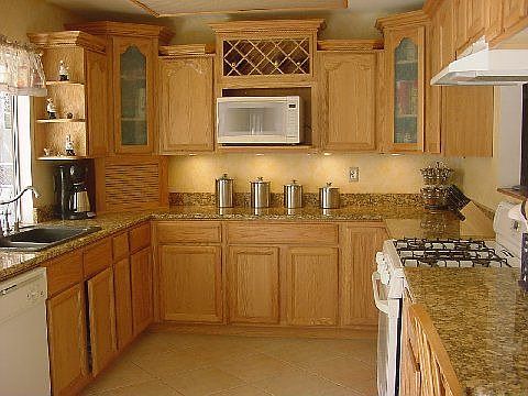 kitchen with granite countertops