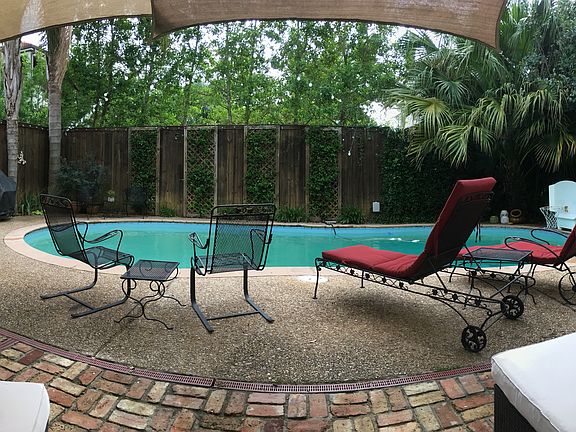 Backyard with pool.