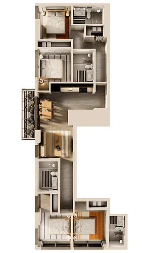 Floor plan Mavericks 4 Bedroom
