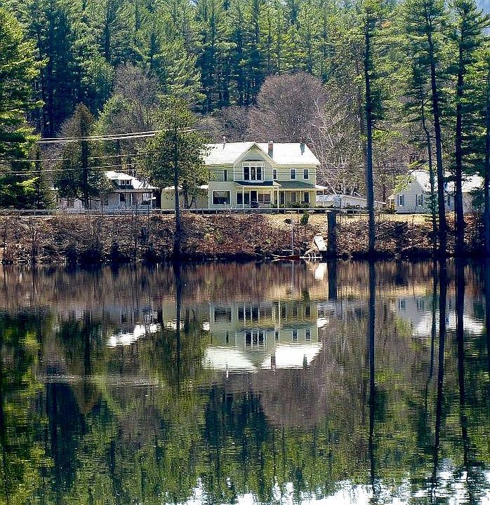 view from across the lake