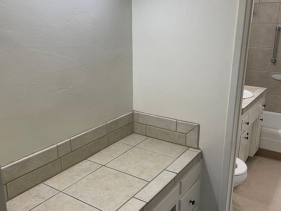 Built in vanity or desk area