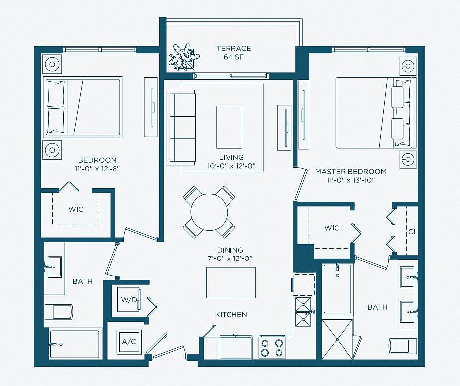 Floor plan Holiday - South Tower