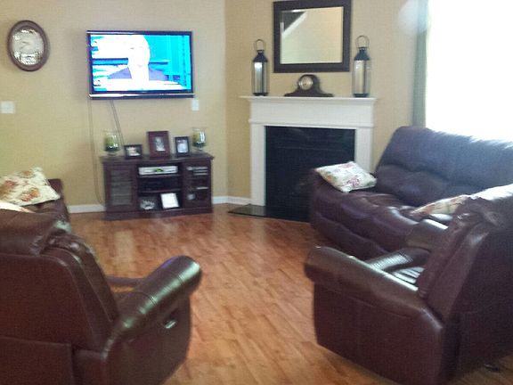 Living room open to kitchen