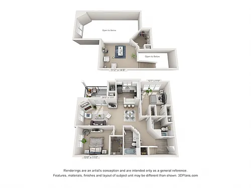 Floor plan Montpelier Loft