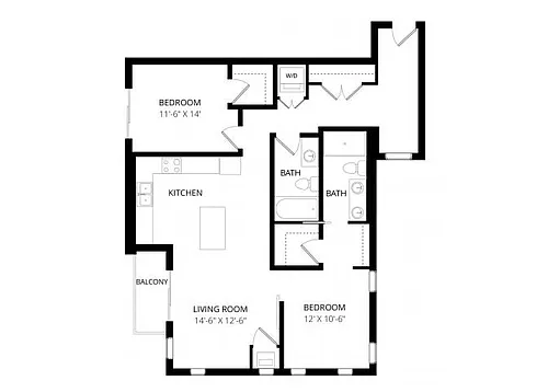 Floor plan D1