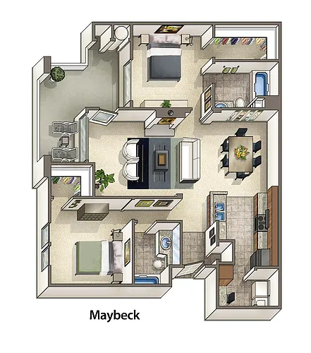 Floor plan Maybeck