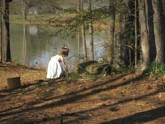 Kids love fishing on lake