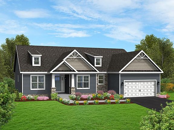 Elevation C - w optional shed dormers