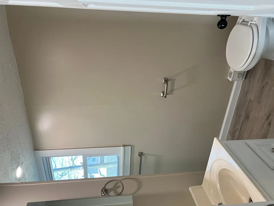 partial view of bathroom