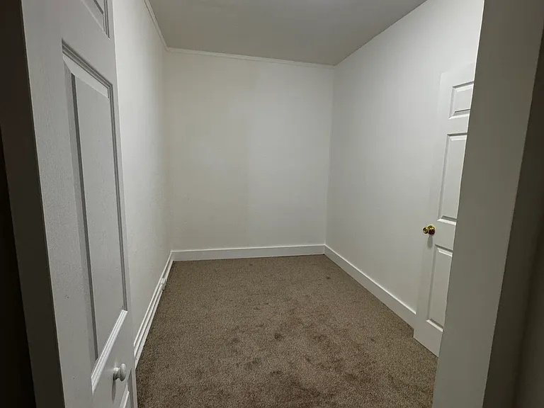 2nd room is 8 x 15ft . Vantage point is from inside of the closet looking into the bedroom.