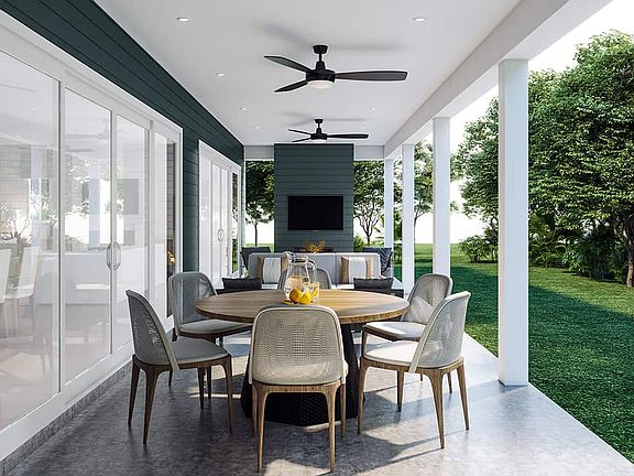 McLean South Shore Plan 4 Extended Covered Outdoor Living Space