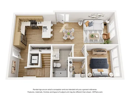 Floor plan Townhome C2