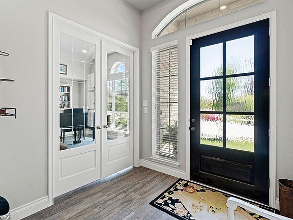 Study with charming 8' french doors