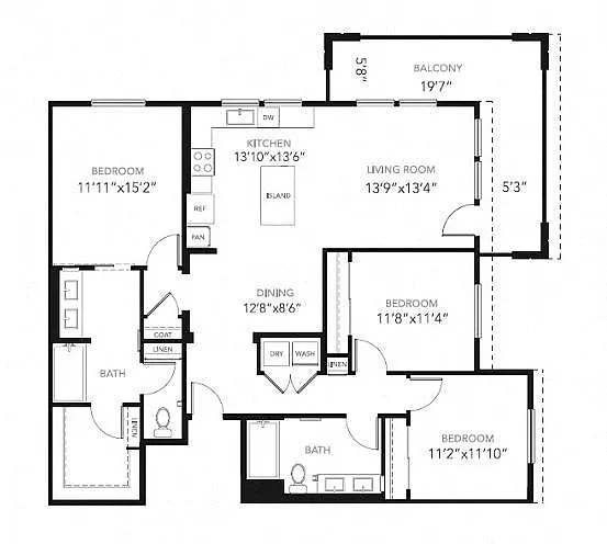 Floor plan C1-W