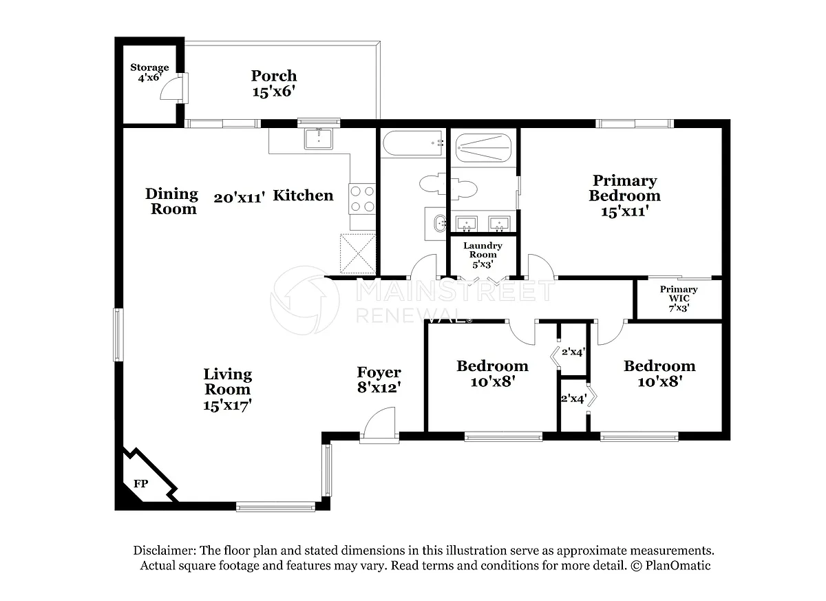 Floor Plan - 3410 S Lakeside Pl