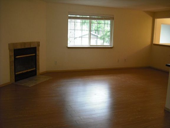 Living room with fireplace