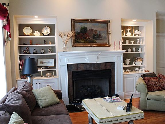 Fireplace and built ins