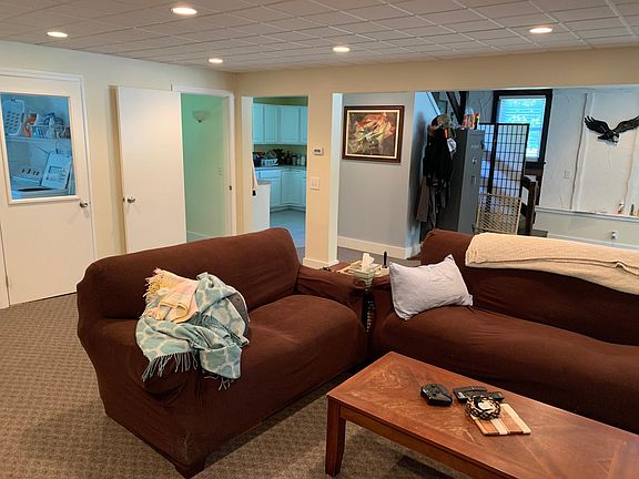 Living Room. Door on the left to downstairs 1/2 bath.