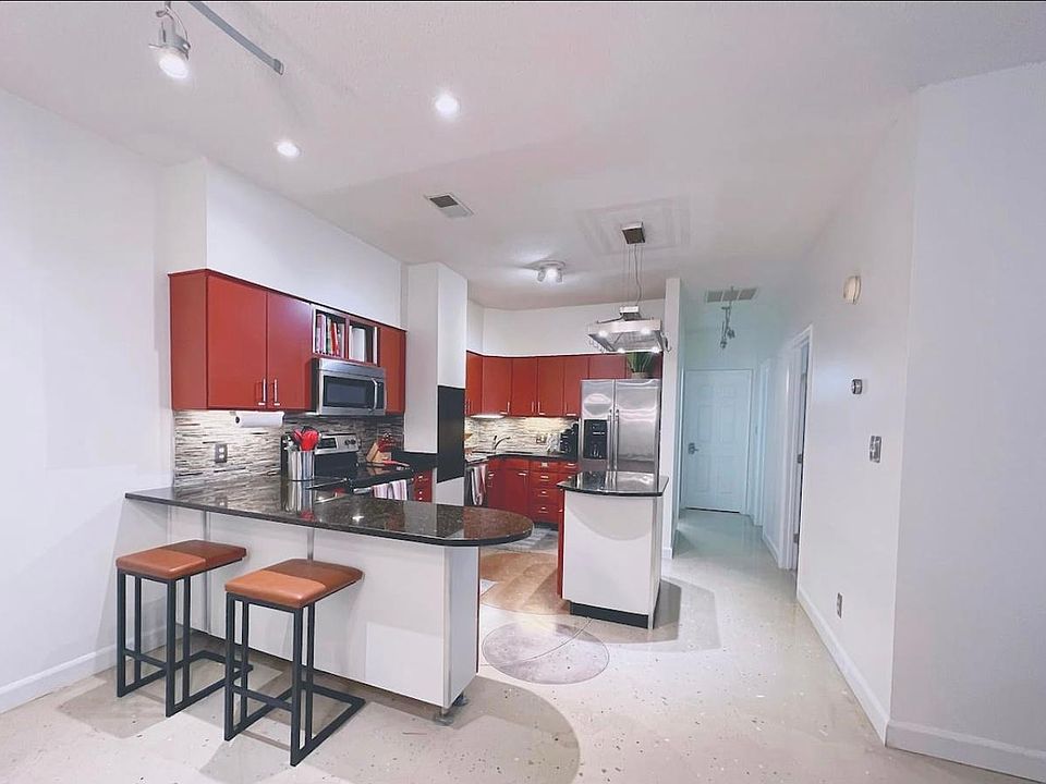 Kitchen with granite countertops