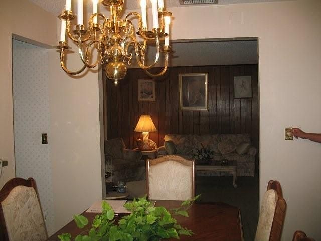 Dinig and living room