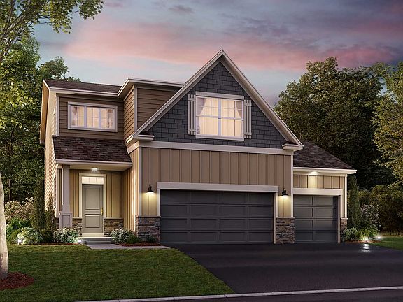 Riley 3-Car Elevation D - Optional Stone