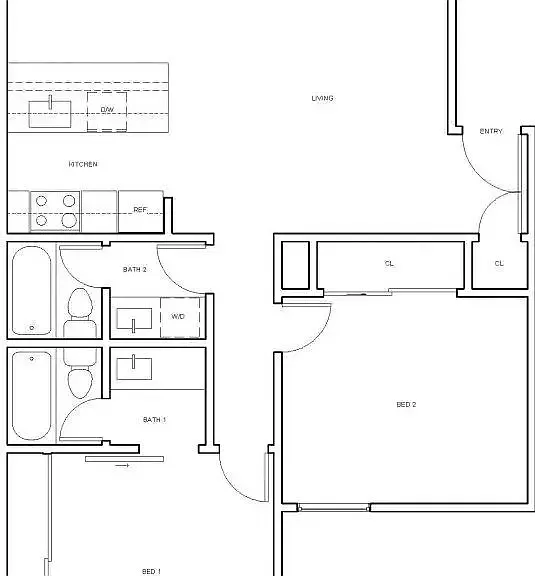 Two Bedroom Two Bath Two Bedroom Two Bath