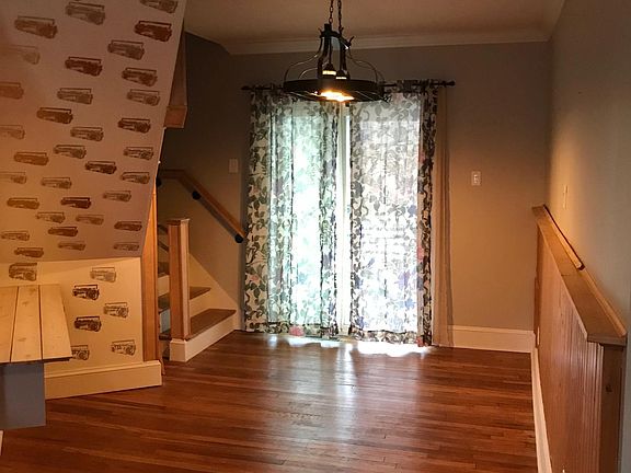 Dining room with sliding glass doors that opens to the deck.