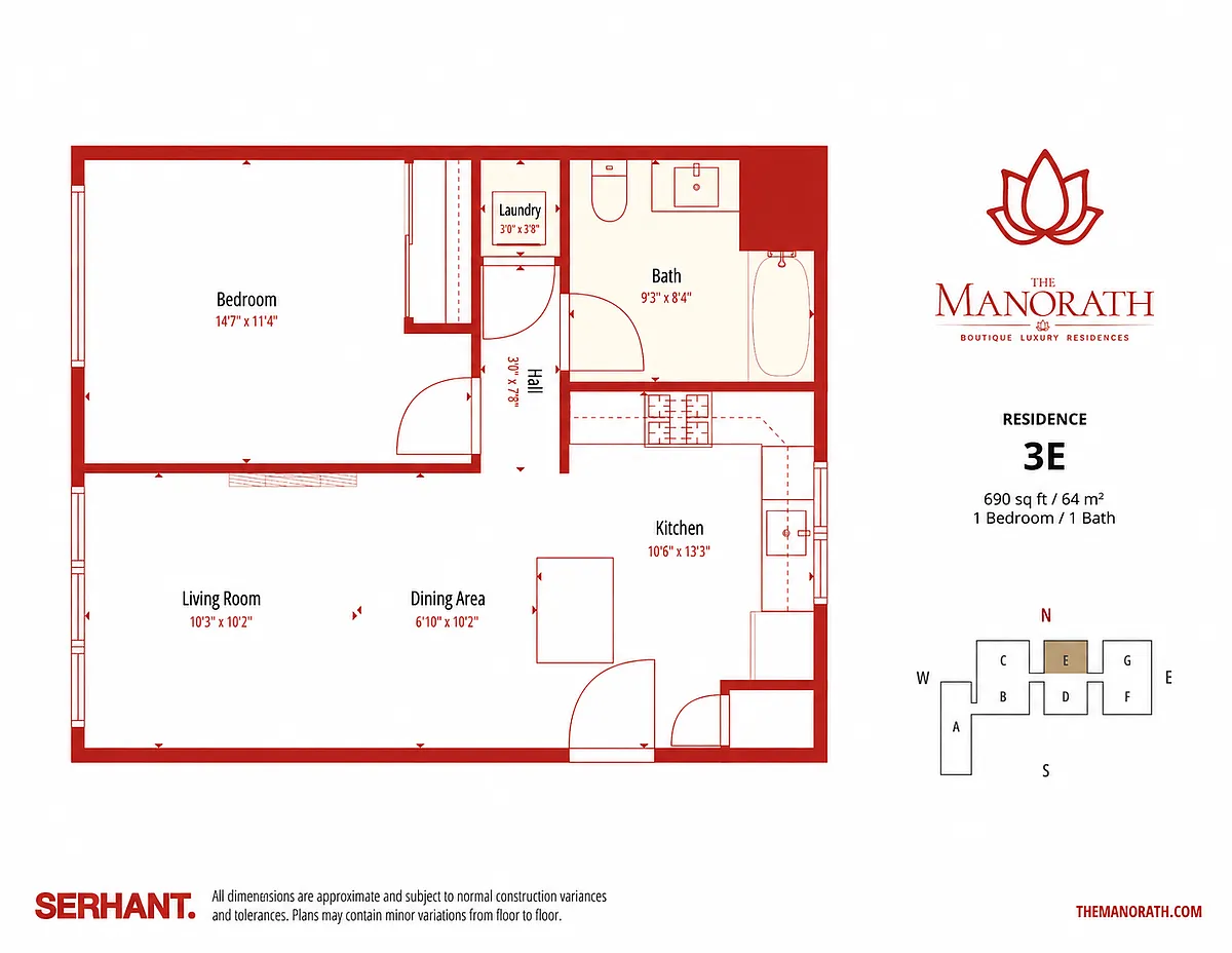 Floor plan 3E