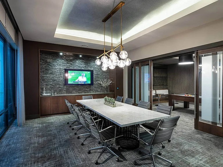 Private conference room invites residents to work from home