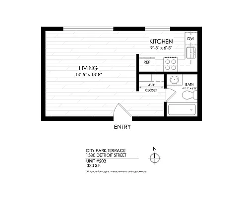Floor plan Studio
