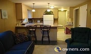 family room looking into kitchen