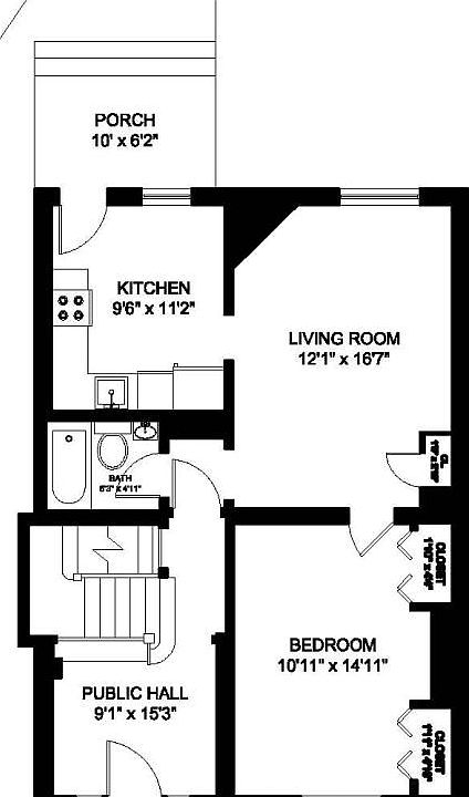 2nd image of 6340 Walnut St APT 1