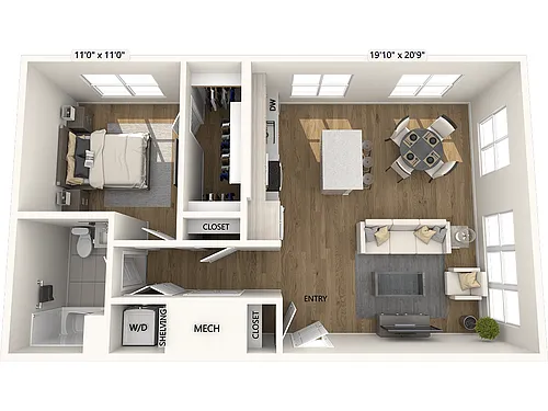 Floor plan A2.1-Upgrade Collection