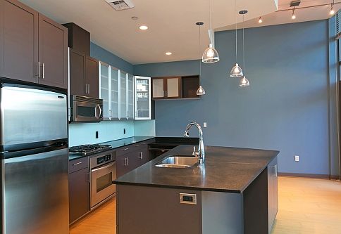 Chefs kitchen designed with granite and SS appliances