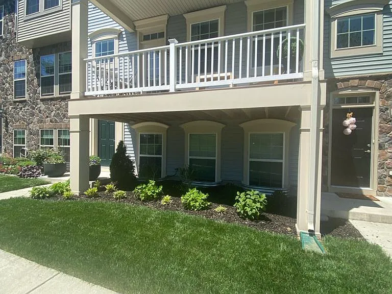 Front of house with front porch