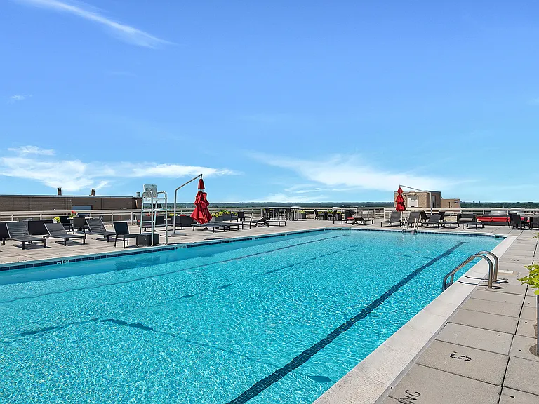 North Park is a high rise apartment complex with a rooftop pool